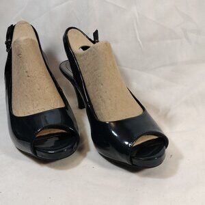 LifeStride Teller Slingback Peep Toe Pumps: Navy